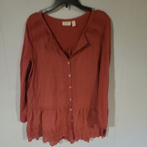 Logo Lavish Terracotta Blouse